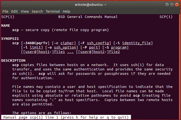 SCP command in Linux